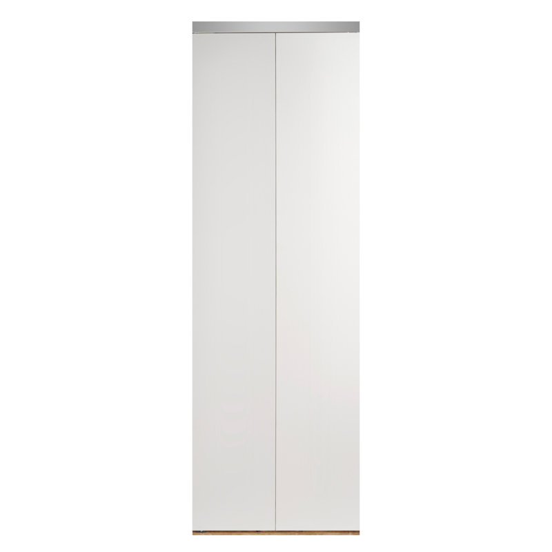 Custom Door And Mirror Flush Manufactured Wood Primed Bi Fold Door