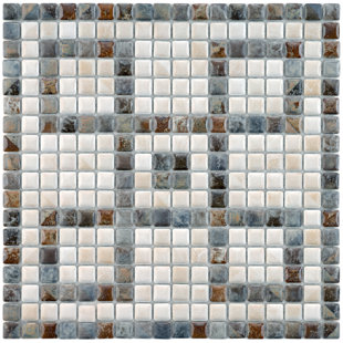 Greek Key Tile Wayfair Samoan Greek Key 0 56 X Porcelain Mosaic Tile In Gray White