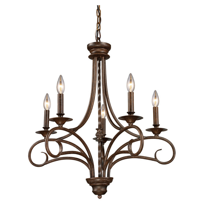 Fleur De Lis Living Dubuque 5 Light Candle Style Classic Traditional Chandelier Reviews Wayfair