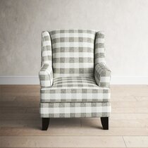 green buffalo check chair