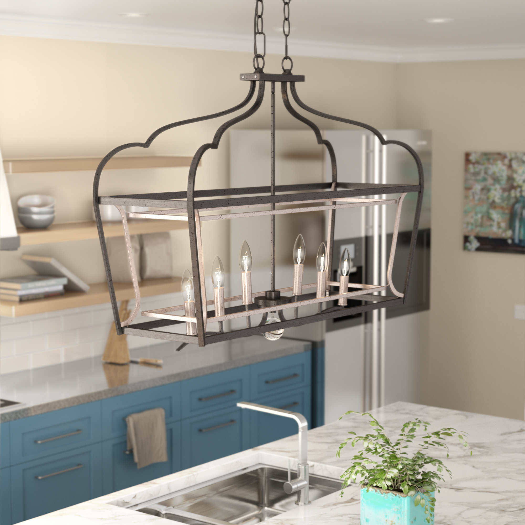 Evangeline 6 Light Kitchen Island Pendant Evangeline 6 Light Kitchen Island Pendant