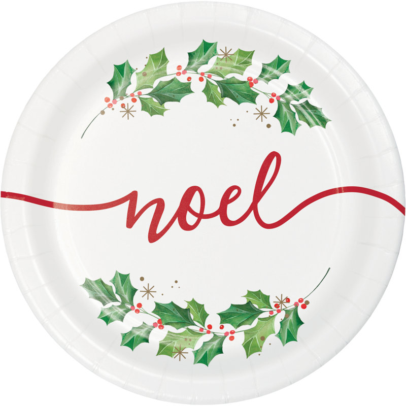 Creative Converting Seasons Greetings Heavy Weight Paper Disposable Dessert Plate Wayfair