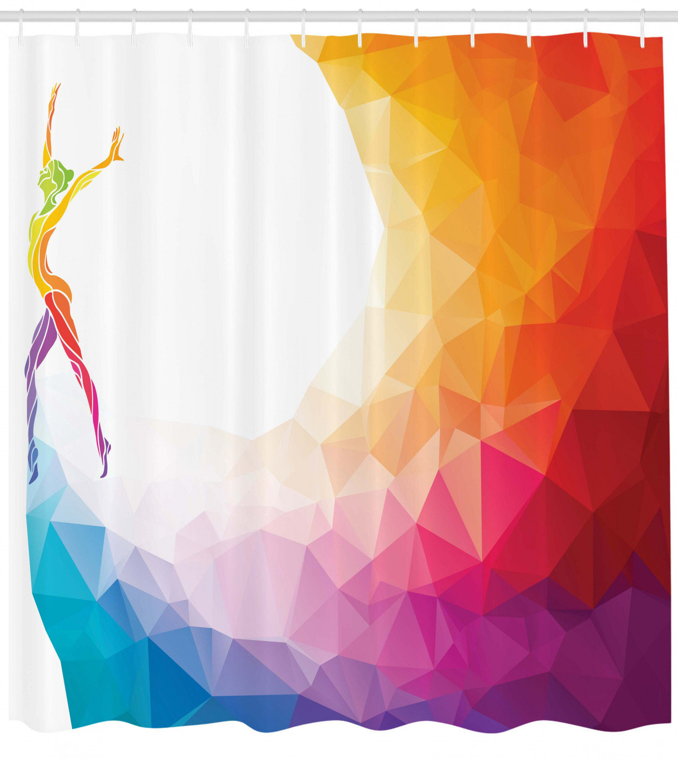 East Urban Home Ambesonne Sports Shower Curtain Gymnastics Girl