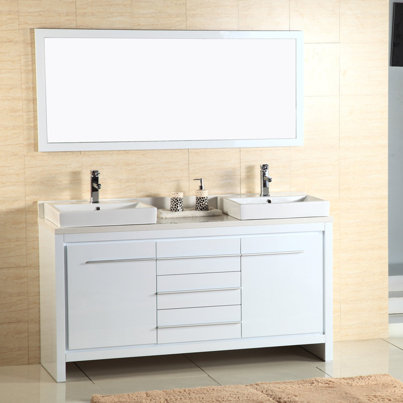 Alexa 60" Double Vanity with Mirror