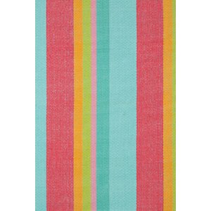 Hand Woven Pink/Blue Area Rug