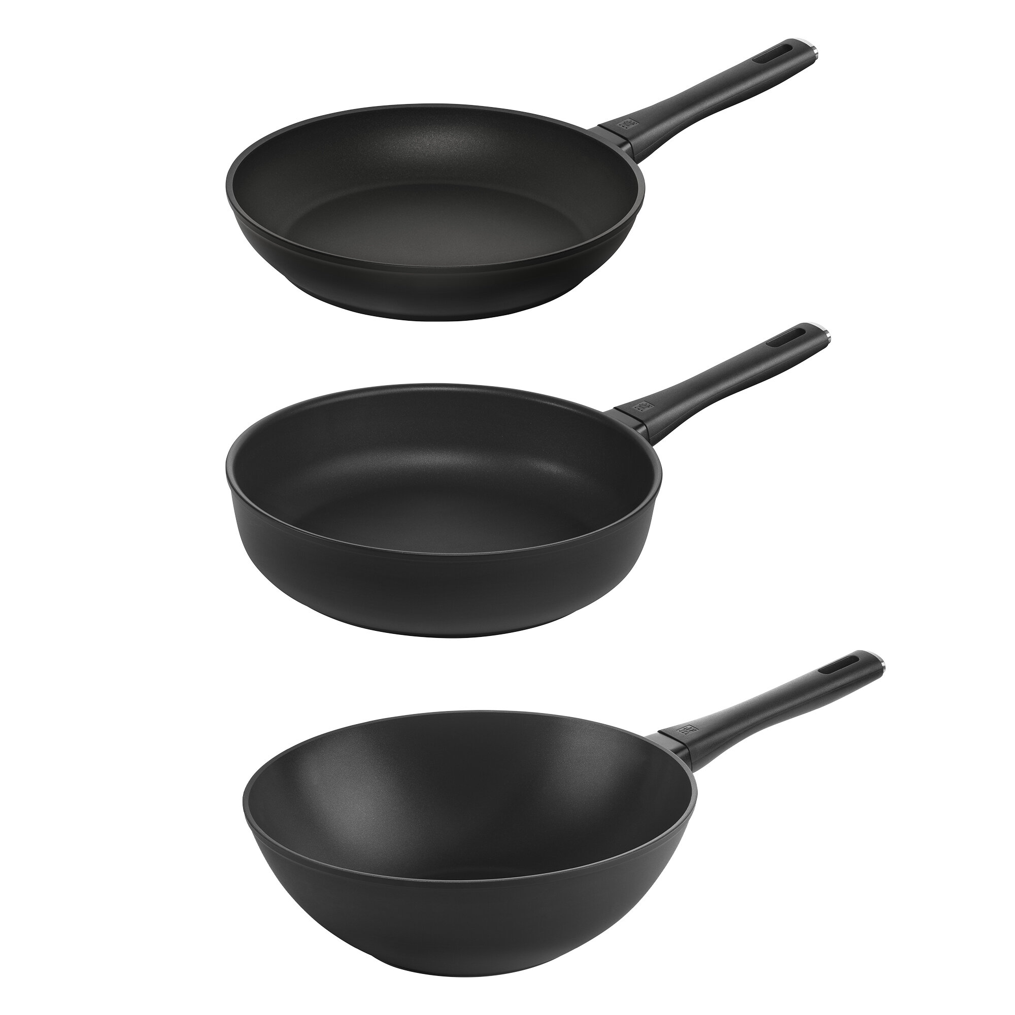 New ZWILLING J.A.HENCKELS 2pc Piece Energy Plus FRY PAN Nonstick Stainless Steel
