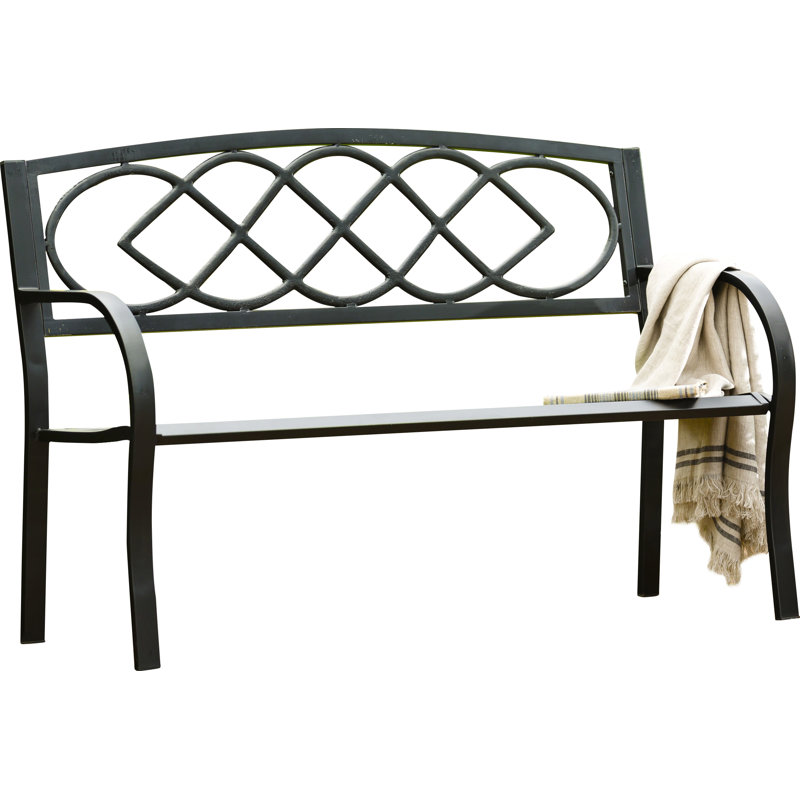 Plow Hearth Celtic Knot Iron Garden Bench Reviews Wayfair