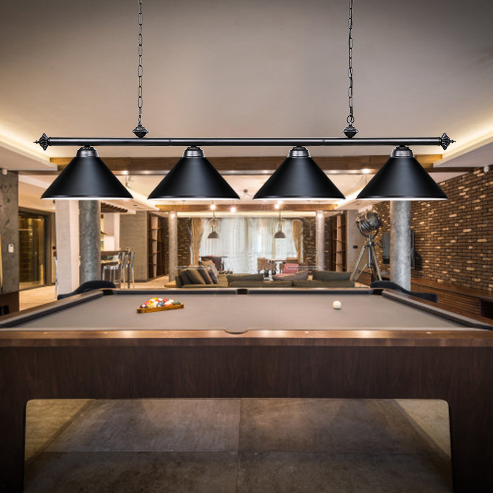 4 light pool table lights