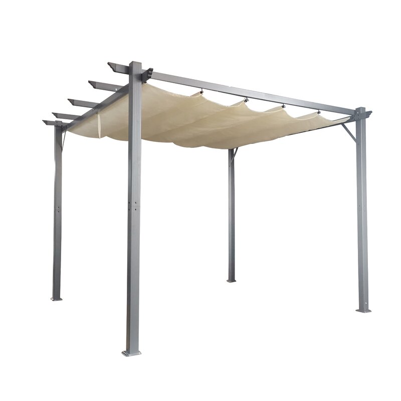 Cloud Mountain Inc. Metal Pergola with Canopy & Reviews | Wayfair