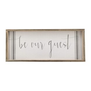 Be Our Guest Wall Decor Wayfair