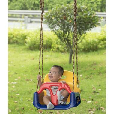 ALEKO Toddler Baby Swing Portable Indoor Outdoor Folding Safety Playground Chair 