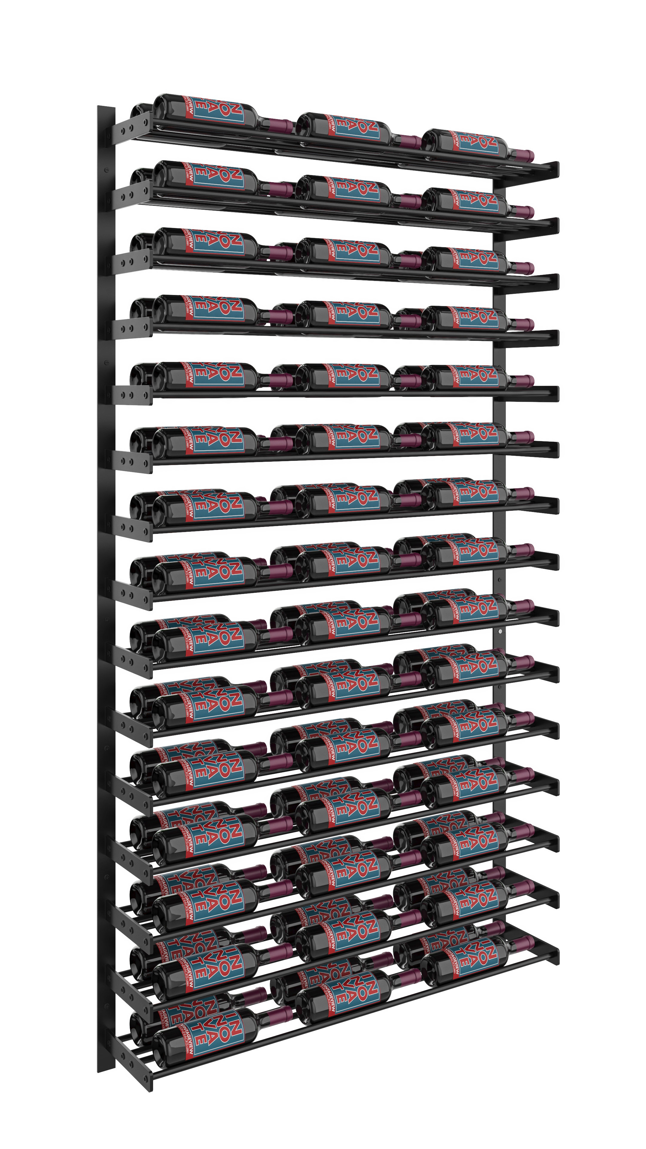 Latitude Run® Candrea 90 Bottle Wall Mounted Wine Bottle Rack Wayfair
