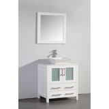 Ebern Designs Francette 30 Single Bathroom Vanity Set With Mirror Reviews Wayfair