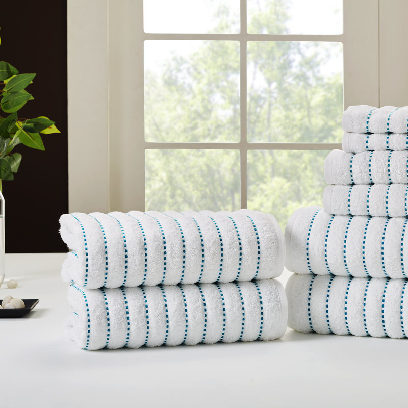 Haus Home Osheen Ela Organic 8 Piece 100 Cotton Towel Set Reviews Wayfair