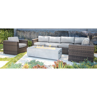 Go to store & view more images Bracknell 7 Piece Rattan Sectional Seating Group with Cushions by Brayden Studio