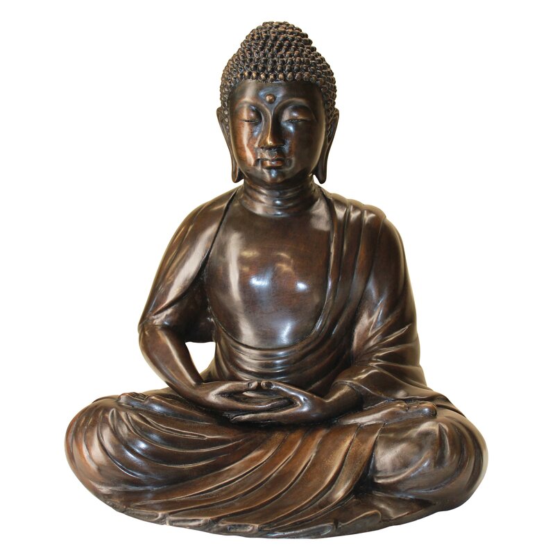 Design Toscano Meditating Buddha Cast Garden Statue | Wayfair