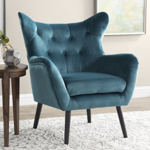 habitat velvet armchair