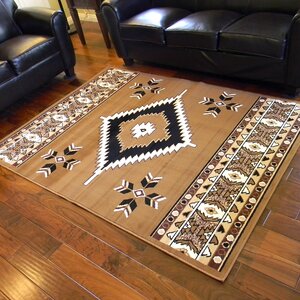 TajMahal Beige Southwestern Area Rug