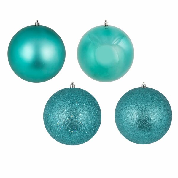 1.57 Christmas Ball Ornaments 36 Pcs Small Glass Christmas Tree Decorations Set Seamless Teal Blue Christmas Ornaments Balls with Hanging Loop for Xmas Tree Holiday Party Wedding Decor
