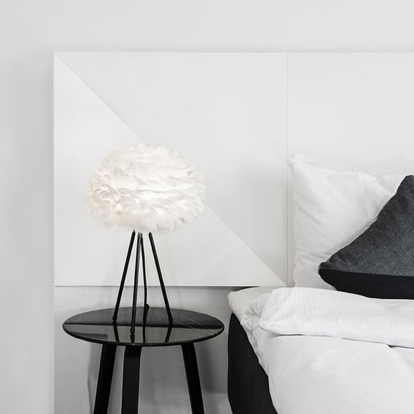 grey feather floor lamp