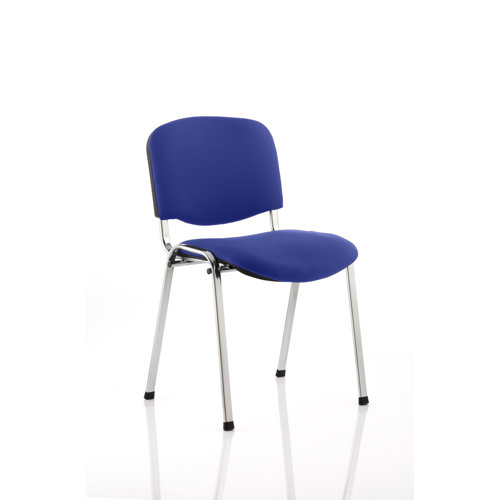 Guest Chair (Set of 4) Symple Stuff Seat Colour: Serene, Base Finish: Chrome