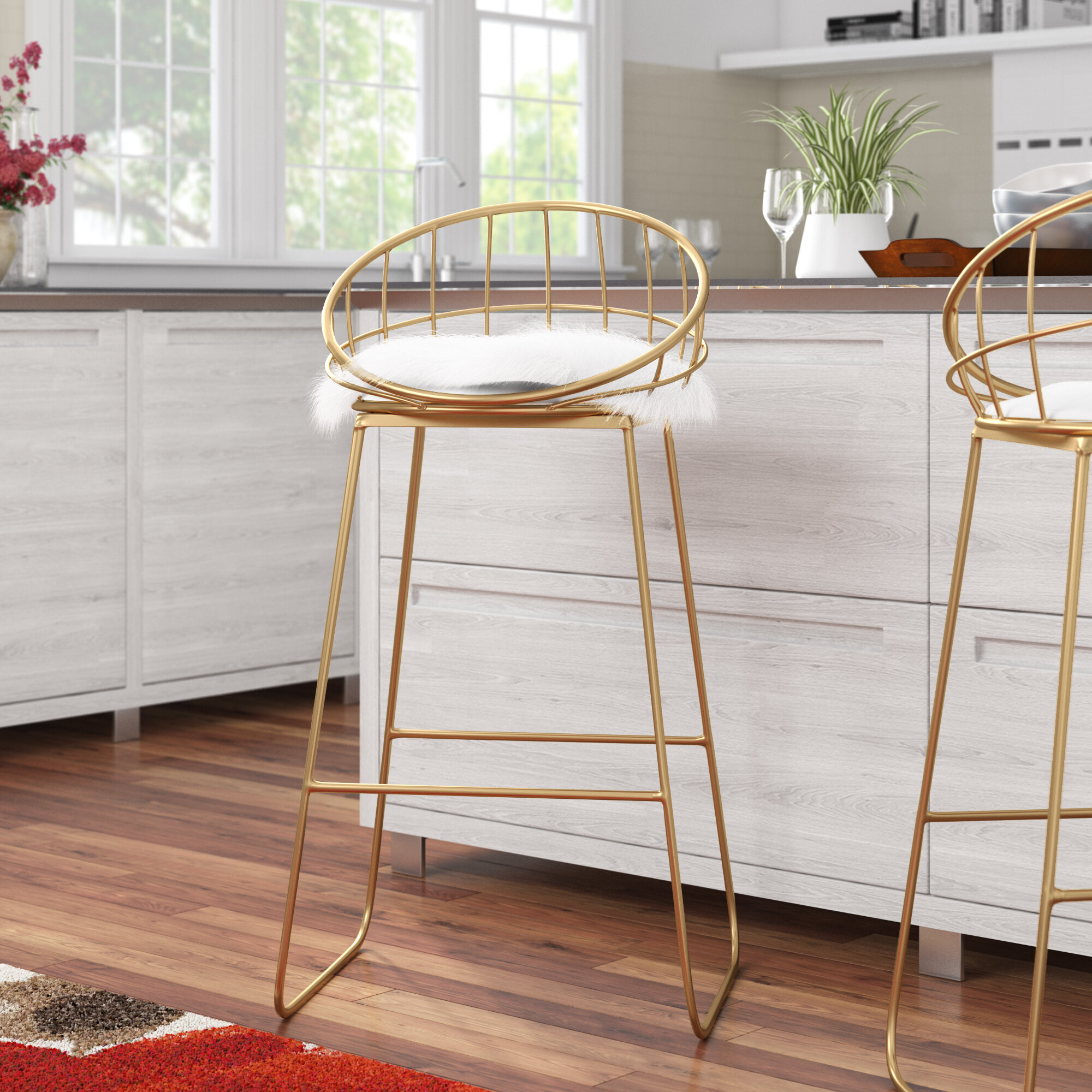 Gold Flamingo Kaiya 304 Bar Stool Reviews Wayfairca