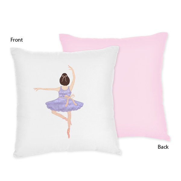 ballerina throw pillow