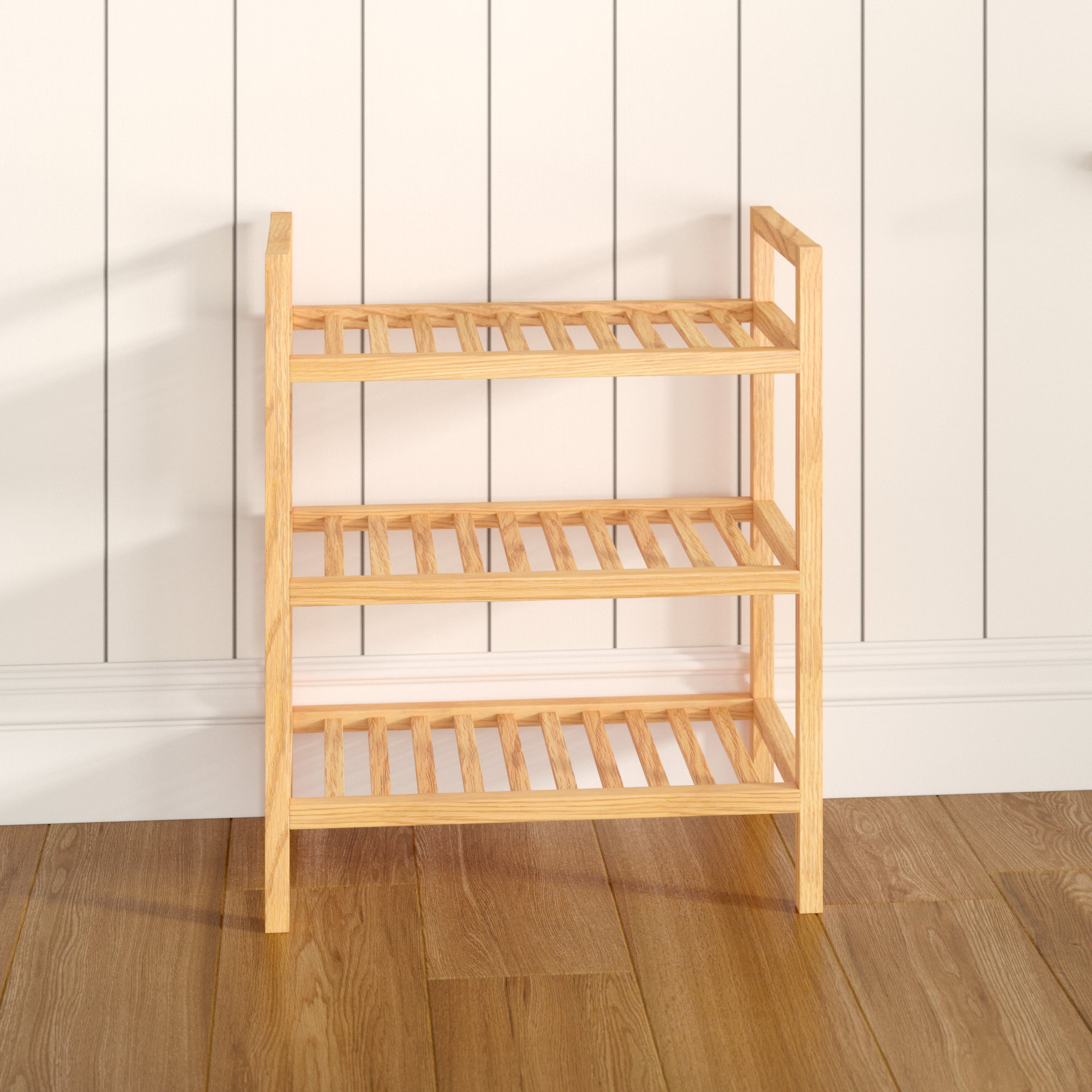 Foundstone Whitney 3 Tier Narrow Shoe Rack & Reviews Wayfair.co.uk