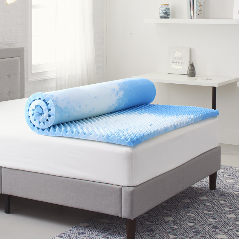 Comfort Revolution Convoluted 2 Gel Memory Foam Mattress Topper Reviews Wayfair