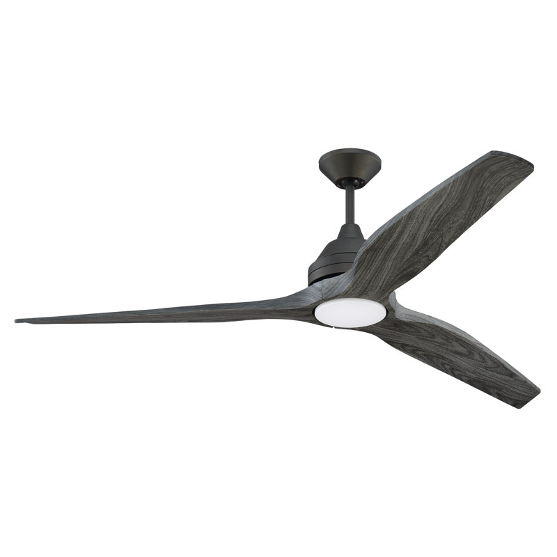 Saenz 60 3 Blade Led Propeller Ceiling Fan With Wall Control And Light Kit Included Reviews Joss Main