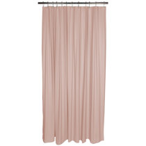 pink shower curtain