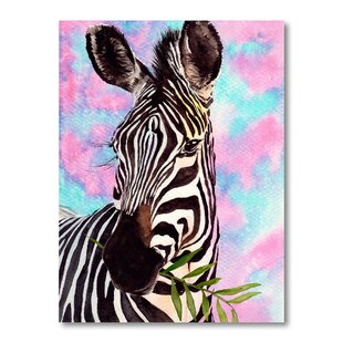 Zebra Print Animal Art by Amy Peterson Zebra in Tall Grass Zebra Art Safari Zebra