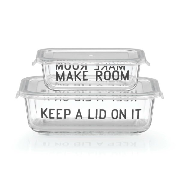 kate spade new york All in Good Taste Rectangular Food Storage Containers,  Set of 2 & Reviews | Wayfair