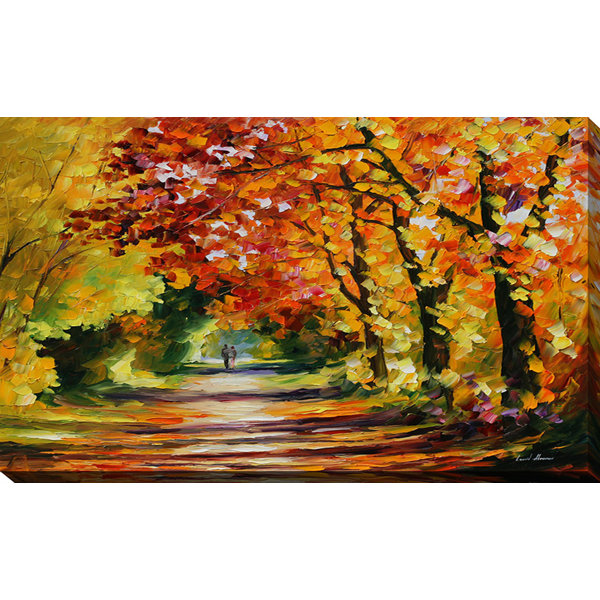 Pictureperfectinternational Sunny Path By Leonid Afremov Painting Print On Wrapped Canvas Wayfair