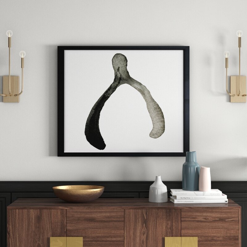 Mercury Row Wishbone Ink by Oliver Gal - Picture Frame Painting Print ...