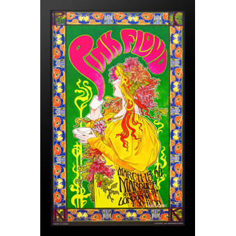 Latitude Run Pink Floyd Framed Vintage Advertisement Poster In