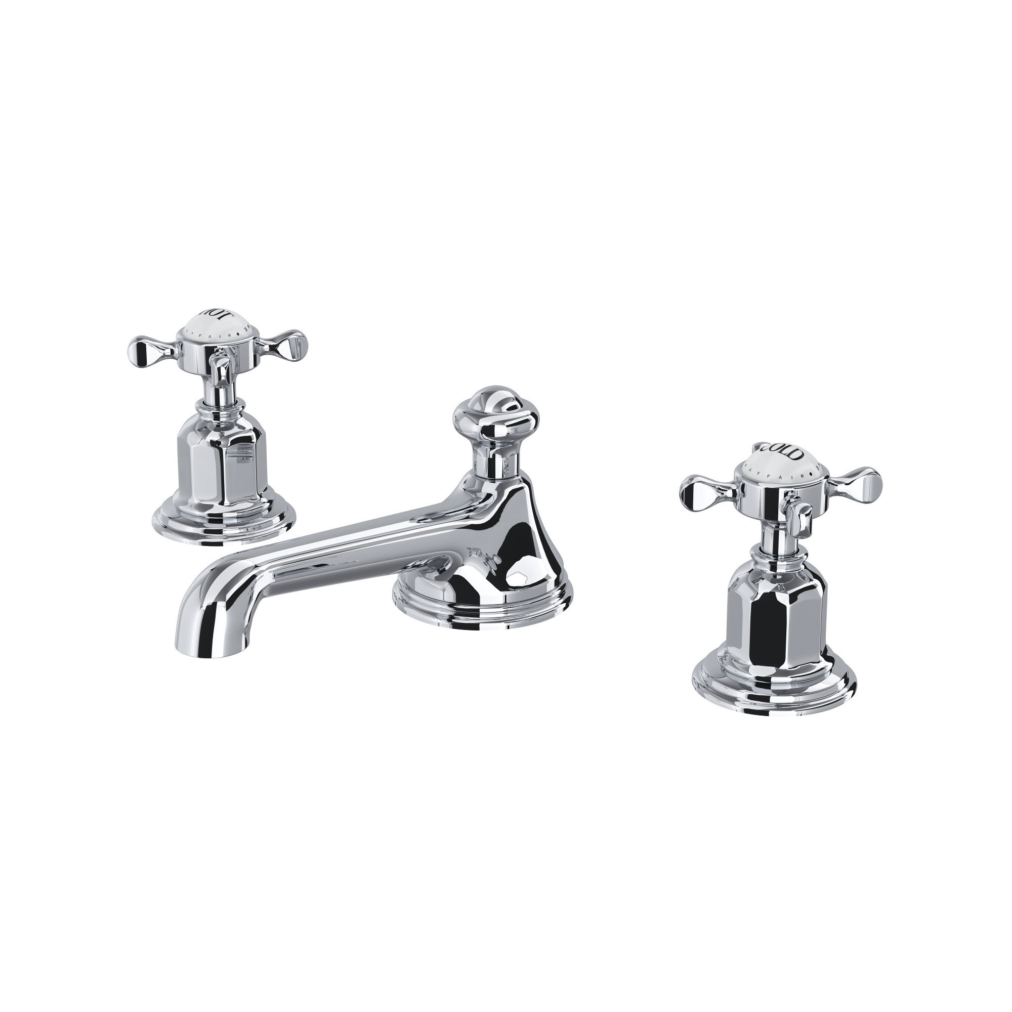 Perrin & Rowe Edwardian™ Widespread Bathroom Faucet with Drain Assembly