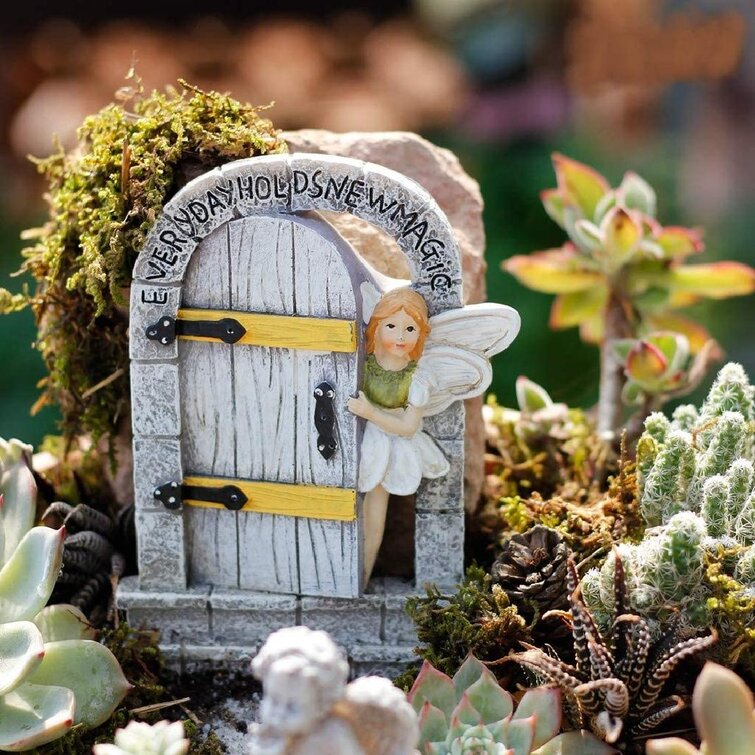 Angel door  for fairy gardens Miniature Gardening Fairy door 