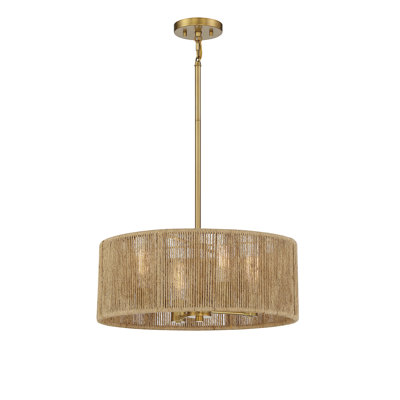 Jolene 4 - Light Unique/Statement Drum Chandelier