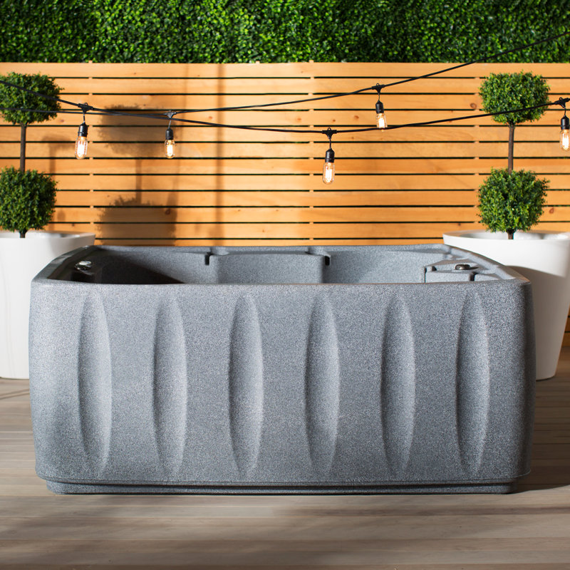 Elite 600 6-Person 29-Jet Plug and Play Hot Tub with Ozone and LED Waterfall