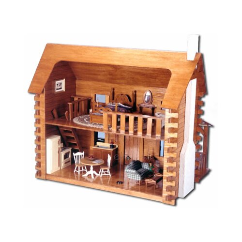 log cabin dollhouse kit