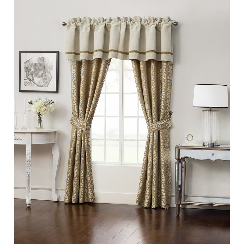 Waterford Bedding Ansonia Room Darkening Rod Pocket Curtain Panels