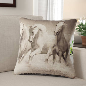 Manual Woodworkers Weavers Advice From A Horse Throw Pillow Reviews Wayfair