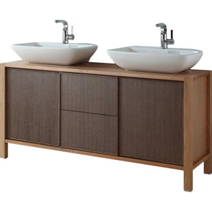 59 Inch Double Vanity Wayfair 59 Double Bathroom Vanity Set