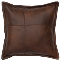 large leather pillows