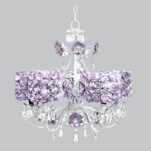 Go to store & view more images Flower Garden 5-Light Shaded Chandelier by Jubilee Collection