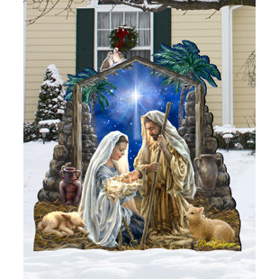 Glory to God Wooden Figurine