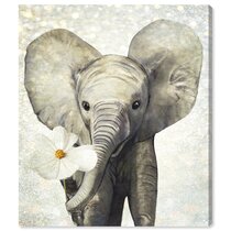 Elephant Wildlife Animals MULTI CANVAS WALL ART Picture Print VA