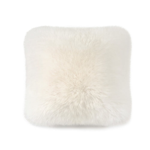 sheepskin throw pillow