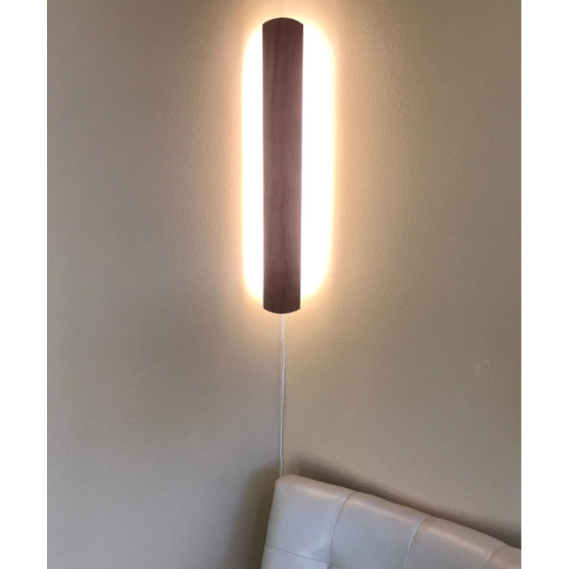 Ebern Designs Katerine 1 Light Dimmable Corner Wall Light Wayfair